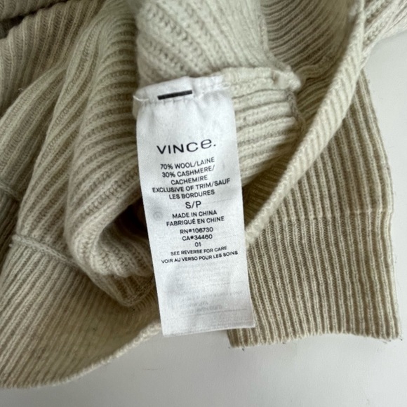 Vince Ribbed Crewneck Wool Sweater - Picture 5 of 5